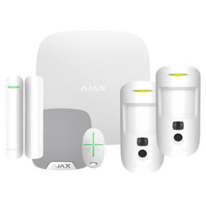 AJ-KITPIRCAM8 – KIT Alarma AJAX (1 HUB2 + 1 MAGNETICO + 2 DETECTOR CON FOTO + MANDO + SIRENA)