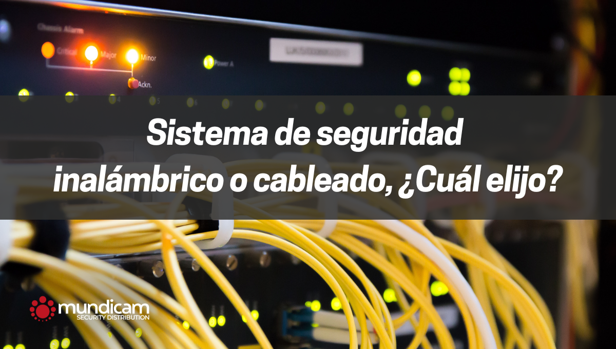 Sistema de seguridad inalámbrico o cableado
